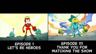 OK KO Finale SidebySide Comparison SPOILERS [upl. by Annoif]