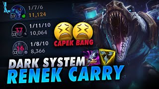 Gw Nge Gendong 3 Dark System Wild Rift 😩  Renekton Baron lane Carry Wild Rift [upl. by Elnore]