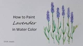 How to Paint Lavender in Watercolor [upl. by Flossy844]