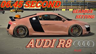 AUDI R8 6 SECOND GEARBOX SETTING  CAR PARKING MULTIPLAYER NEW UPDATE 2023 [upl. by Wobniar]