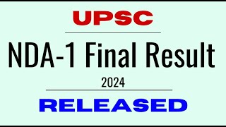 NDA 1 2024 Final Merit List is Out 🎉🤩  NDA Final Result🔥 NDA Result 2024 [upl. by Riegel]