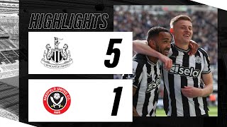 Newcastle United 5 Sheffield United 1  Premier League Highlights [upl. by Nikolaos]