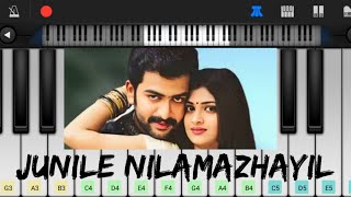 Junile Nilamazhayil  EASY and SLOW Piano Tutorial  Nammal Thammil [upl. by Jourdain340]