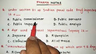 MISCELLANEOUS QUIZ WITH SOLUTIONS  RRB PHARMACIST EXAM  GPAT  ESIC  PART70 [upl. by Jared]