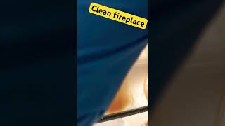 The Easiest Way To Clean Fireplace Glass with Ashes fireplace cleaning ash [upl. by Carmine]