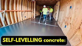 PUMPING CONCRETE SELFLEVELLING concrete floors [upl. by Anella]