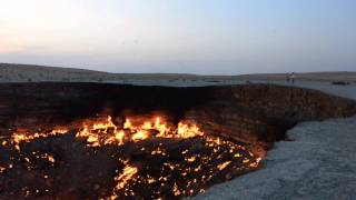 Derweze Gas Crater Karakum Desert Turkmenistan [upl. by Cole]