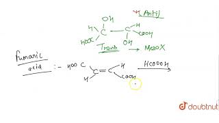 Meso tartaric acid is obtained in which of the following reaction [upl. by Lilybelle92]