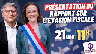 🔴 Conférence de presse de présentation du rapport sur lévasion fiscale avec Mathilde Feld [upl. by Aneetak]