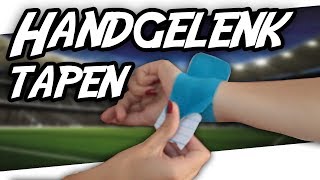 HANDGELENK einfach SELBST TAPEN  Tutorial [upl. by Asiil]