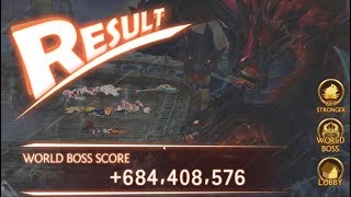 Seven Knights World Boss Iron Devourer TOP RANK 684M [upl. by Sigsmond]