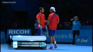 Granollers amp Lopez Vs Marrero amp Verdasco Barclays ATP World Tour Finals RoundRobin Full Match [upl. by Anelrahs483]