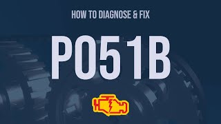 How to Diagnose and Fix P051B Engine Code  OBD II Trouble Code Explain [upl. by Kunin]