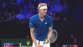 LAVER CUP 2019  ALEXANDER ZVEREV BEST MOMENTS [upl. by Frager656]