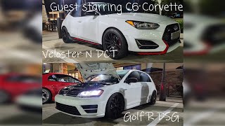 Veloster N DCT vs Golf R DSG [upl. by Irrol]