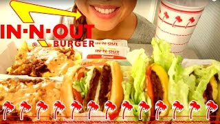 INNOUT Burger MUKBANG 먹방 ASMR American Food Eating Show Eating Sounds suellASMR [upl. by Solim]