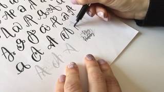 lettering amp Calligraphy Exercises  esercizi di calligrafia [upl. by Sewole]