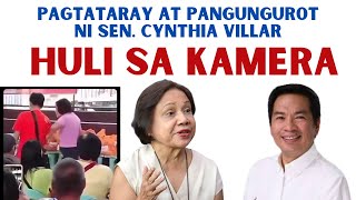 PAGTATARAY NI SEN CYNTHIA VILLAR HULI SA KAMERA [upl. by Munroe125]