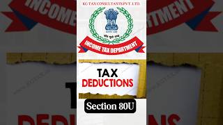 Income tax deduction section 80U  Deduction under section 80U  Income tax deductions [upl. by Anircam]