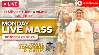 FILIPINO LIVE MASS TODAY ONLINE II OCTOBER 28 2024 II FR JOWEL JOMARSUS GATUS [upl. by Michele]