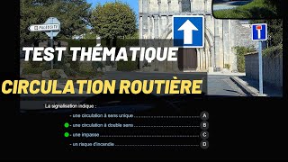 Test thématique  Circulation Routière 10  Réussir le code de la route  Série 5 [upl. by Matusow]