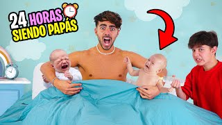 24 HORAS SIENDO PAPAS DE BEBES 👶 [upl. by Taveda440]