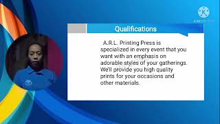 ARL PRINTING PRESS BUSINESS PROPOSALMIDTERM EXAMINATION [upl. by Weinstock]