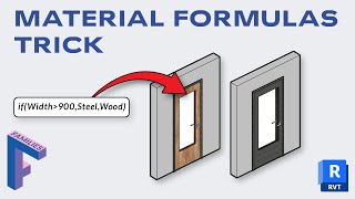 Revit Family Trick  Set Formulas to Material Parameters [upl. by Deane]