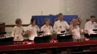 O Worship the King arr Cynthia Dobrinski  Bells Angels Choir [upl. by Anhavas290]