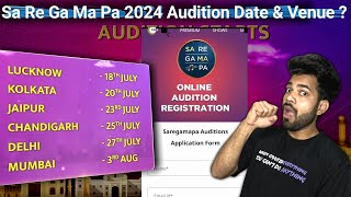 Sa Re Ga Ma Pa 2024 Audition Date amp Venue  Registration  Online amp Offline Audition [upl. by Tnert]