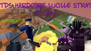 TDS Hardcore Lucille Strat P3 POV  Roblox Tower Defense Simulator [upl. by Myrlene]