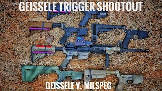 Geissele Trigger Shootout  SSP SDC SSA SSAE S3G  Geissele v Milspec [upl. by Ahseneuq]