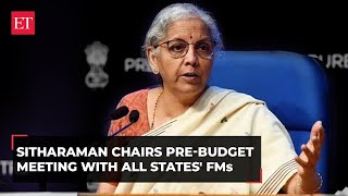 Budget 2024 FM Sitharaman chairs prebudget meeting take suggestions from States FMs [upl. by Guenzi]