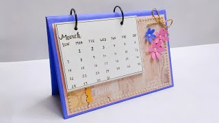 DIY Calendar 2020  How To Make Cute Desk Calendar For New Year [upl. by Corrina]