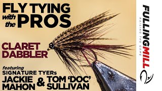 Fly Tying Tutorial A Traditional Claret Dabbler for Irish Loughs with Jackie Mahon and Tom Sullivan [upl. by Lekym]