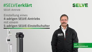 SELVE erklärt Einstellung eines 4adrigen SELVEAntriebs mit einem 5adrigen SELVEEinstellschalter [upl. by Iznekcam]