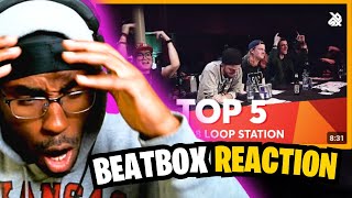 TOP 5 DROPS 😱 Grand Beatbox Battle Loopstation 2018 REACTION [upl. by Liz]