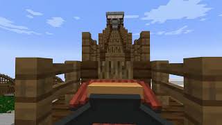 Knotts Berry Farms Ghost Rider Ride IN MINECRAFT [upl. by Vierno314]