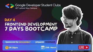 🔴 LIVE DAY 4 Frontend Development Bootcamp [upl. by Arval]