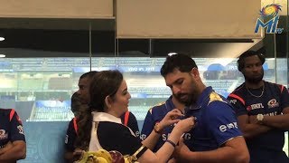 Dressing Room Traditions  Mumbai Indians  IPL 2019 [upl. by Kosel725]