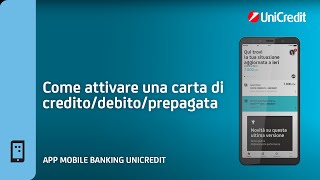 App Mobile Banking Come attivare una Carta di CreditoDebitoPrepagata [upl. by Vince]