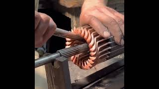 Rewinding truck stator motor with amazin skills [upl. by Eaj810]