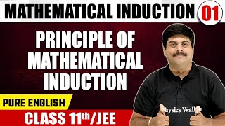 MATHEMATICAL INDUCTION 01  Principle of Mathematical Induction  Math  Pure English  Class 11th [upl. by Yevreh]