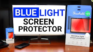 Best Anti Blue Light Screen Protector Blue Light Filter for PC Iphone Android and Ipad [upl. by Lolande]