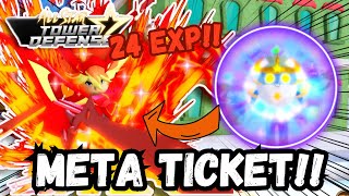 META TICKET COMO PASSAR TICKET EXP EXTREME COM RYUGO 6 STAR NO ALL STAR TOWER DEFENSE ROBLOX [upl. by Budworth]