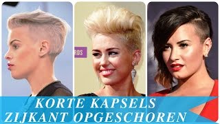 Korte kapsels zijkant opgeschoren [upl. by Ys]