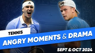 Tennis Angry Moments amp Drama  September amp October 2024 [upl. by Eiramana]