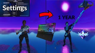 The MOST Insane Fortnite Progression  1 Year Creative Warrior Progression  Settings  😱🔥fortnite [upl. by Irneh]