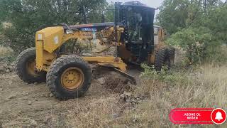 CAT 140M GRADER HOW TO REPAİR ROAD YOL TAMİRATI NASİL YAPILIR TAŞLI ZEMİN DÜZELTME motoniveladora [upl. by Eniarrol]