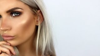 ★BRONZED GODDESS MAKEUP★Bronzed Highlighted amp Glowing  Natalie Boucher [upl. by Illa171]